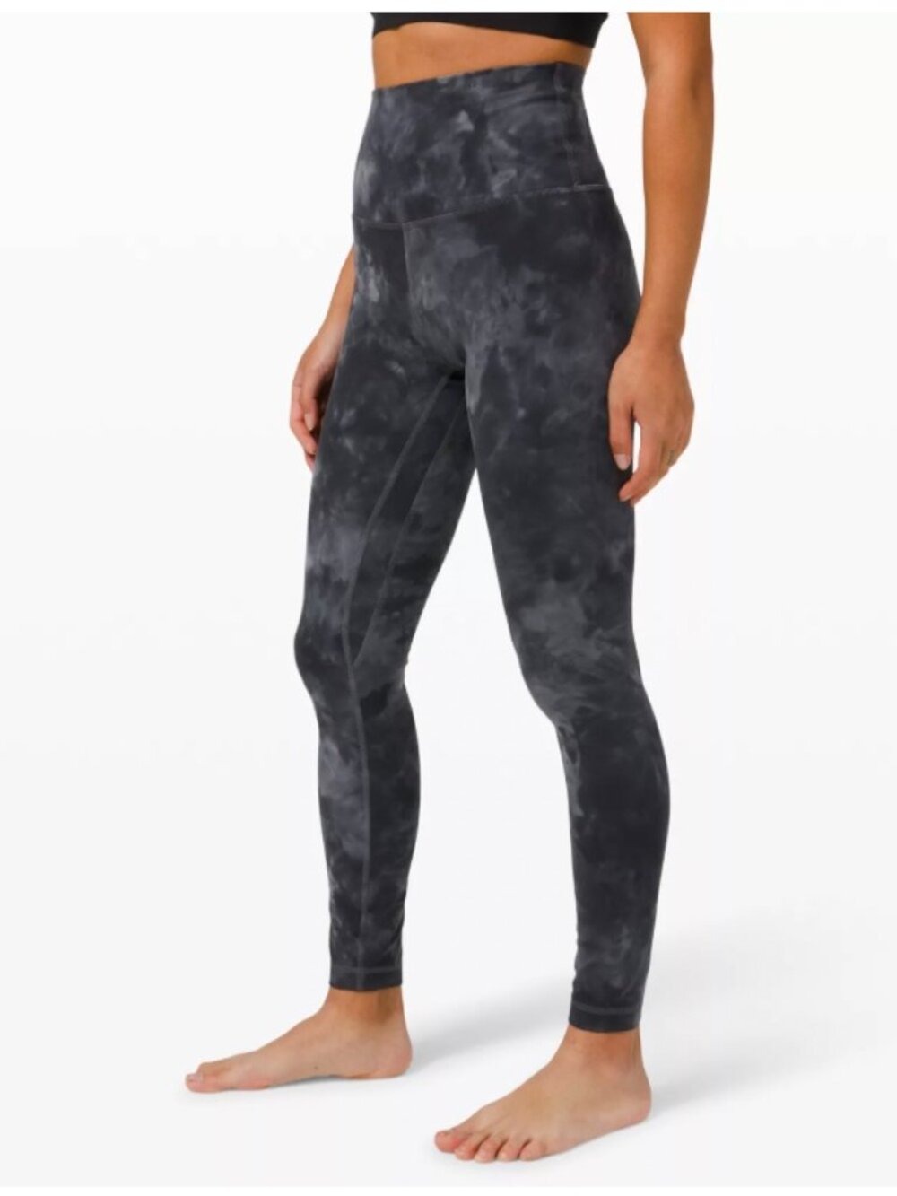 Lululemon Align High-Rise Pant 28" Diamond Dye Pitch Grey Graphite Grey Size 10